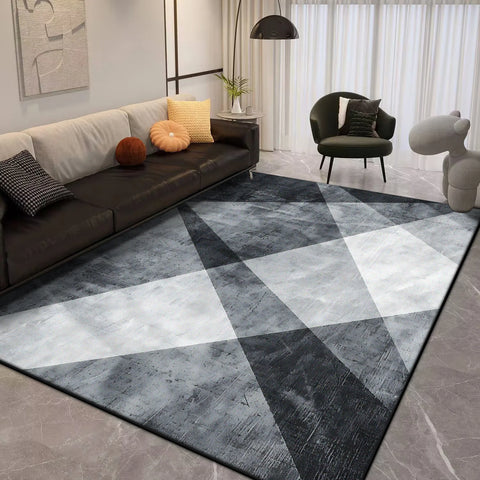 Navak Teppich, moderner geometrischer Teppich, Wohnzimmer, luxuriös, 160 x 230, große Teppiche für die Schlafzimmerdekoration, weiche, rutschfeste Bodenmatte für Kinderzimmer