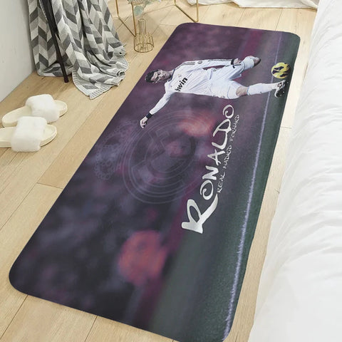Navak Teppich, Teppich für Schlafzimmer, Cristiano Ronaldo CR7, Küche, Veranda, Fußmatte, rutschfest, Balkon, Badvorleger, Wohndeko-Artikel, Fußmatte, Eingangstür