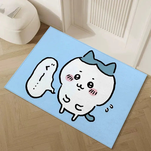Navak Carpet Daily Picks Disney Chiikawa Boden-Fußmatte Wohnzimmer Schlafzimmer Badezimmer Eingangsbereich Teppich Niedlich Mädchen Kind Haus Home Decor Rutschfester Teppich