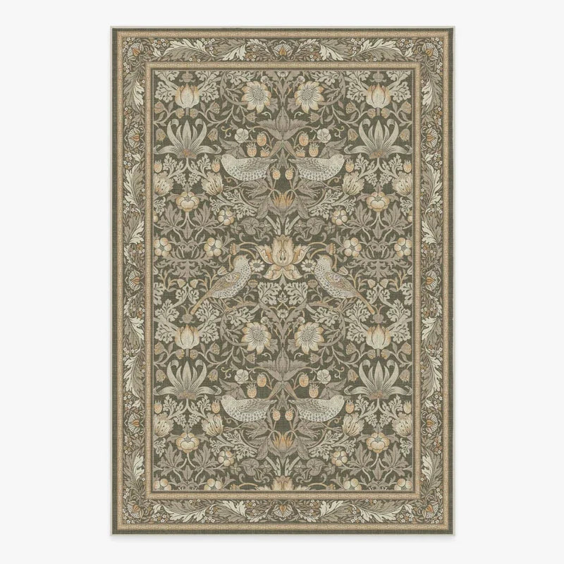 Navak Teppich Wohnzimmer Teppich Große Größe Schlafzimmer Nachttisch Bodenmatte Maschinenwaschbare Teppiche Frühlingsblumen Pflanze Retro Home Decoration Teppich