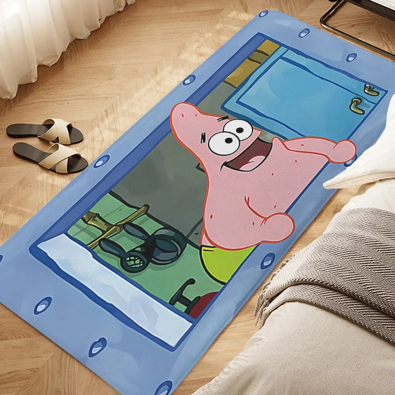 Navak Teppich, Schlafzimmer-Bodenteppich, D-SpongeBobs, süße Küche, wasserdichte Badezimmermatte, rutschfeste Fußmatte, individueller Eingangstür-Flurteppich