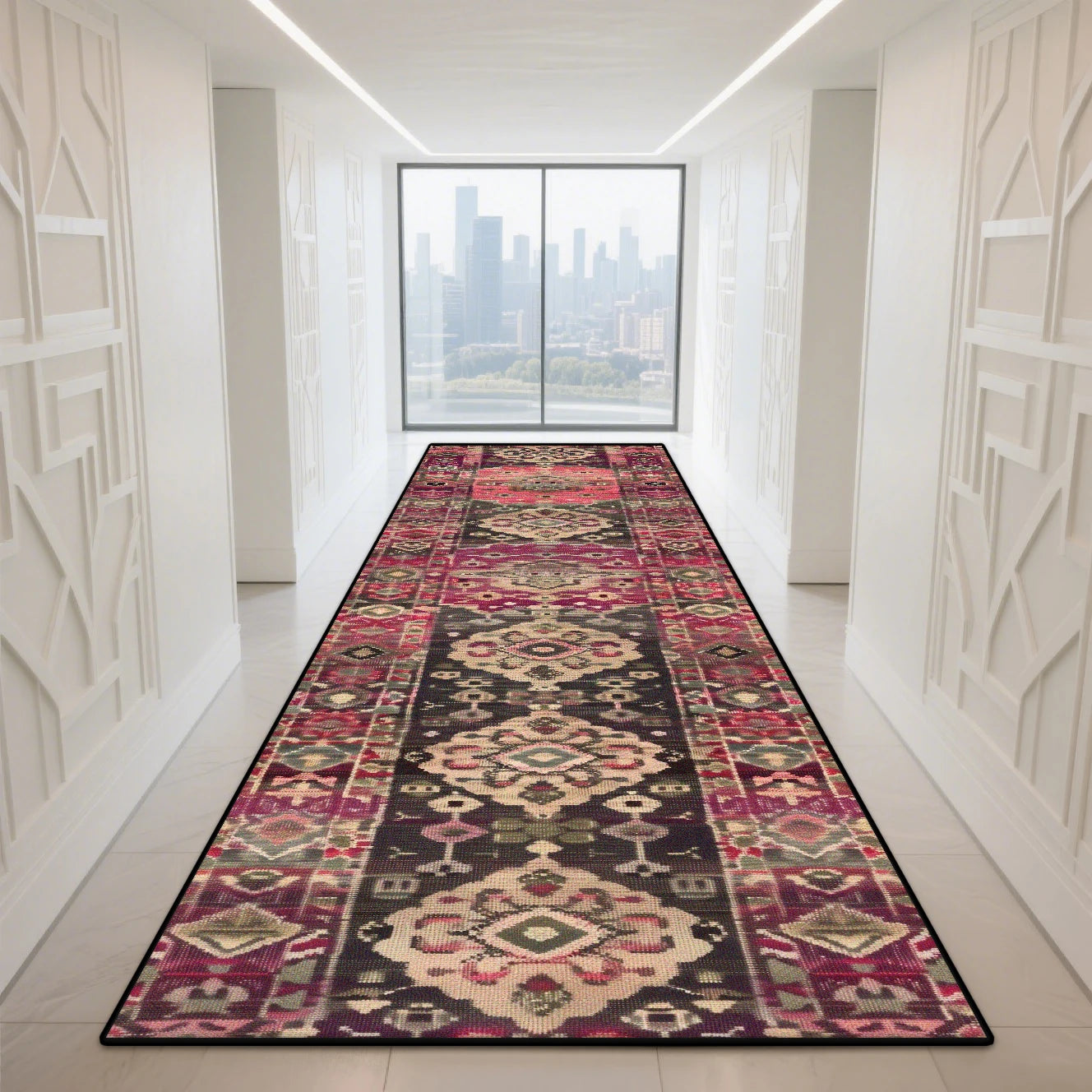 Navak Carpet Morocco Hall Corridor Carpet Non-slip Washable Home Runner Stairway Rug Outdoors Aisle The Long Corridor Mat Customizable Lobby