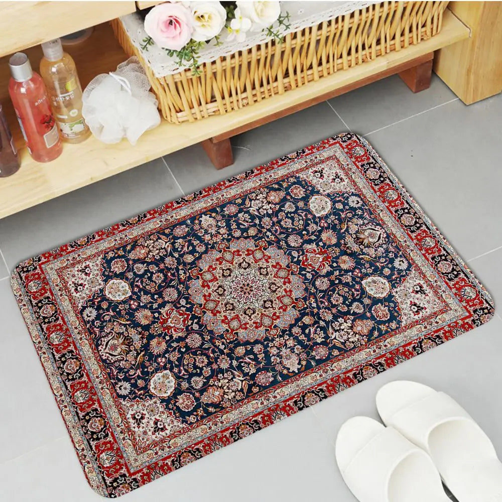 Navak Teppich Boho Perserteppich Muster Küchenmatte rutschfeste Waschküchenmatte Wäschedekor Balkon Kind Wohnzimmer Moderne Wohnkultur