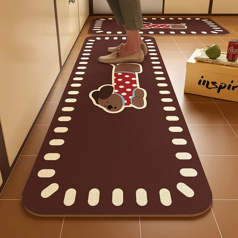 Navak Carpet Exclusive Picks Budding Diatomite Carpet Scandinavian Style Non-Slip Water-Absorbent Mute Kitchen Breakfast Area Home Decoration