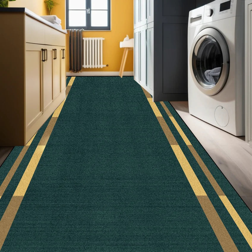 Navak Teppich Moderner geometrischer Flurteppich Küchendekor Rutschfeste Läuferteppiche Badezimmer Durchgangs-Eingangstürmatte Hotellobby Lange Teppiche