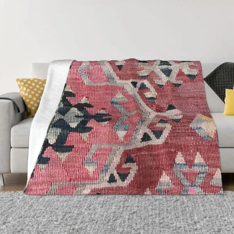 Navak Teppich Sofa Fleece Baluch Flachgewebe Antiker Afghanistan Teppich Überwurfdecke Warmer Flanell Türkischer Kelim Ethnische Kunst Decken Tagesdecken