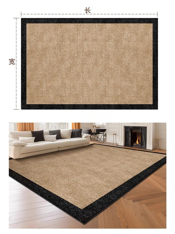 Navak Carpet Retro Style Living Room Decoration Carpet Large Area Rugs for Bedroom Washable Bedside Soft Floor Mat Anti-slip Cloakroom Rug