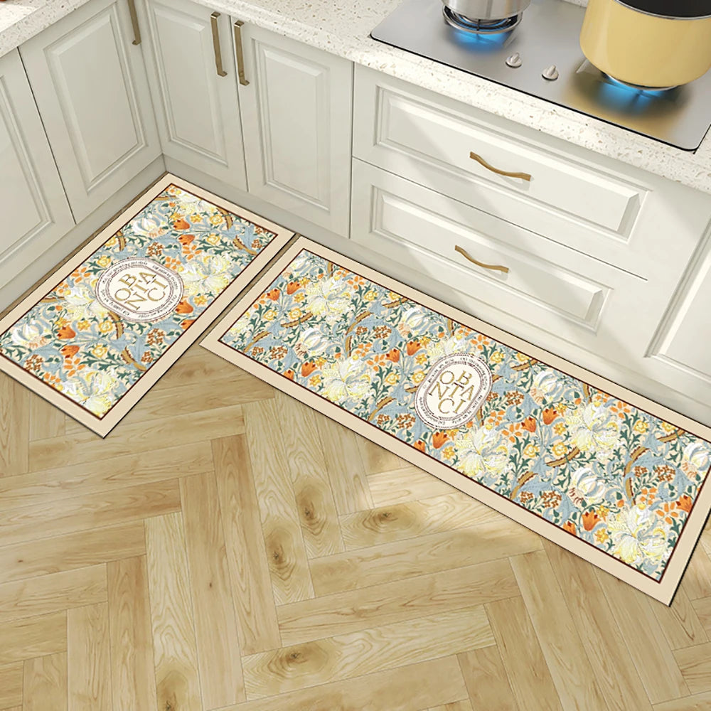 Navak Teppich Saugfähiger Küchenteppich Rutschfeste Bodenmatte Absorbiert Öl Küche Langer Bereich Teppich Schlafzimmer Teppich Eingang Fußmatte Home Decor Zimmer Tapis