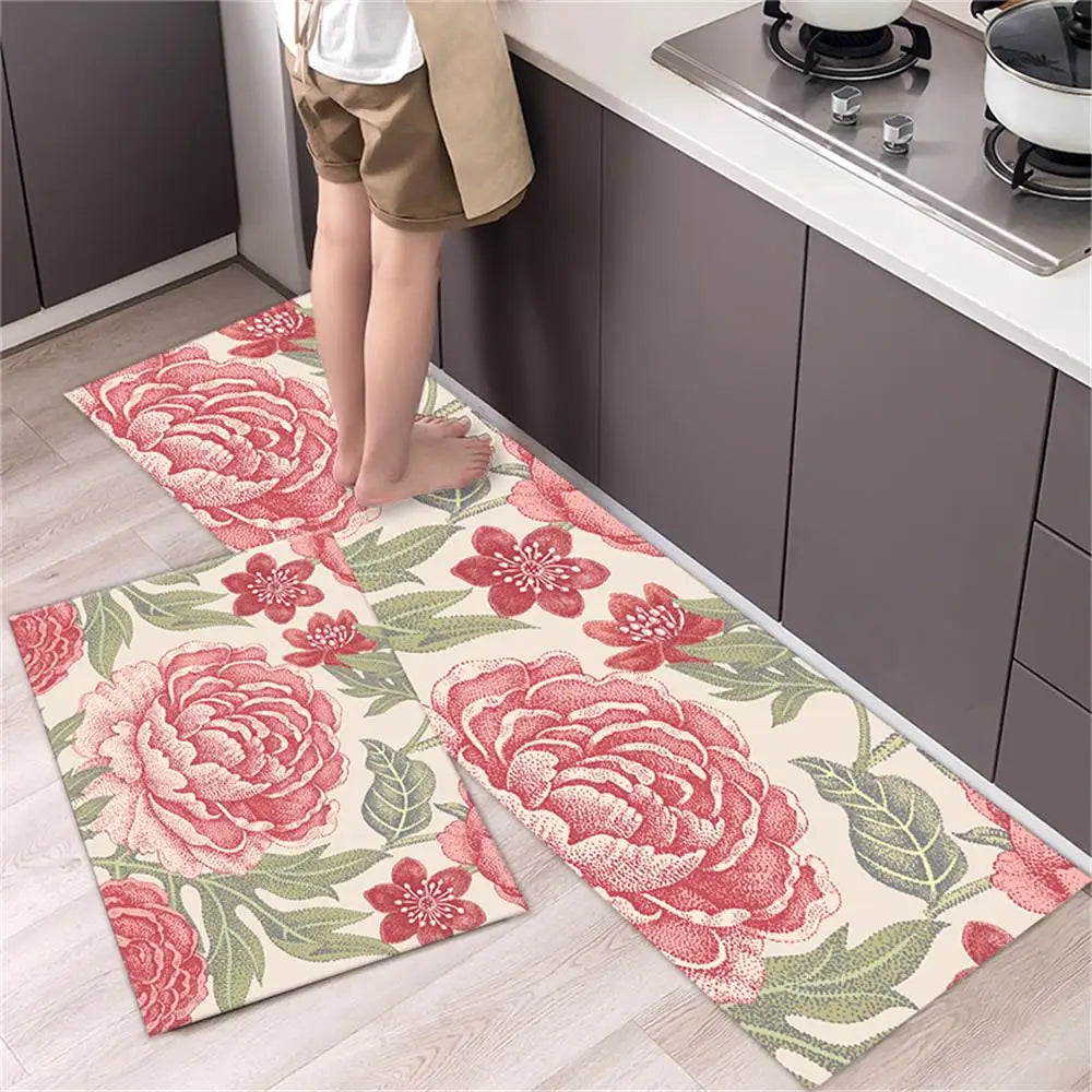 Navak Teppich, Küchenteppichmatten für Boden, Schlafzimmer, Wohnzimmer, langer Nachttisch, weicher, waschbarer Teppich, rutschfeste Fußmatte für Badezimmer, Eingang