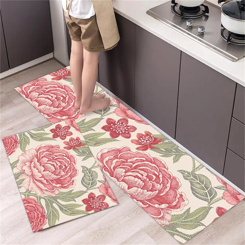 Navak Teppich, Küchenteppichmatten für Boden, Schlafzimmer, Wohnzimmer, langer Nachttisch, weicher, waschbarer Teppich, rutschfeste Fußmatte für Badezimmer, Eingang
