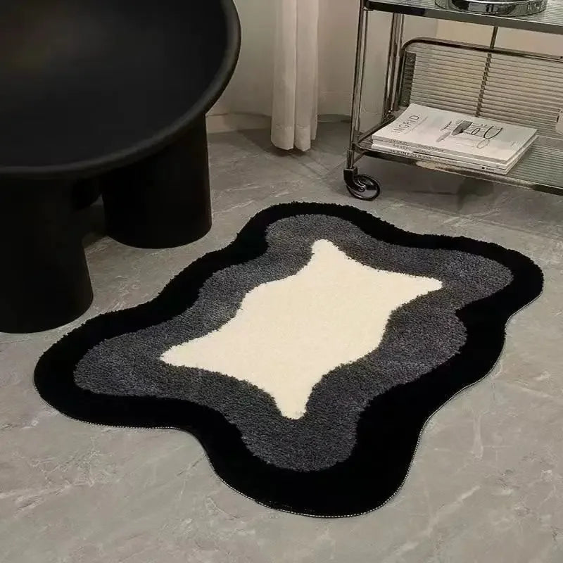 Navak Carpet Ins Style Badematten Rutschfeste, schmutzabweisende Teppiche Wohnzimmer Schlafzimmer Teppiche Saugfähige Kaschmirmatten