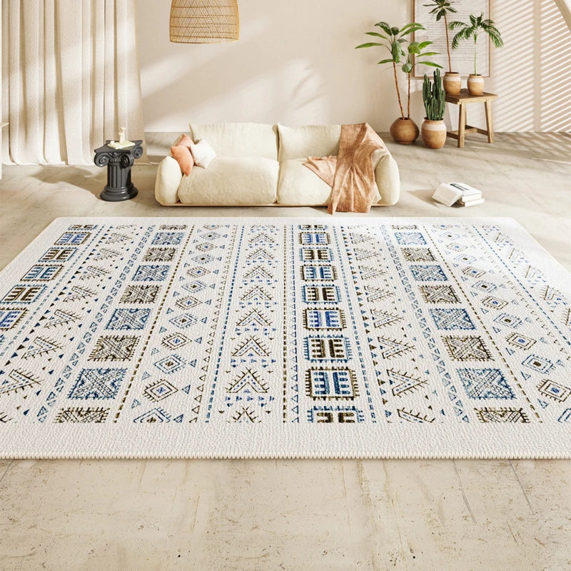 Navak Teppich Persischer Wohnzimmer Großflächiger Teppich Schlafzimmer Nachttisch Sofa Couchtisch Rutschfeste Teppiche 2025 Neuer Retro High End Wasserdichter Teppich