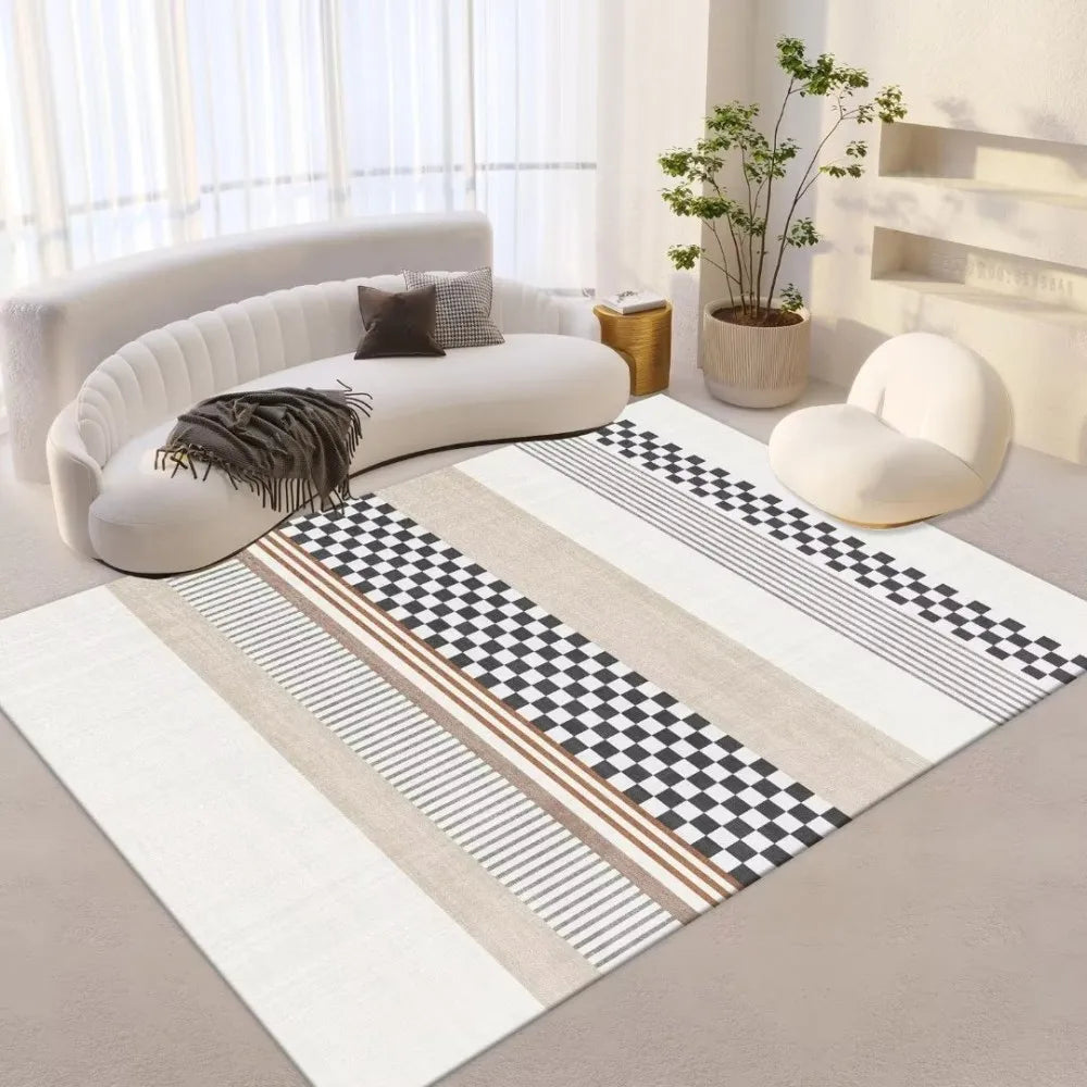 Navak Carpet Exklusive Auswahl Skandinavischer Stil Geometrischer Teppich Wohnzimmer Arbeitszimmer Tragbares Design Modernes Heimstudio Ins Style Space