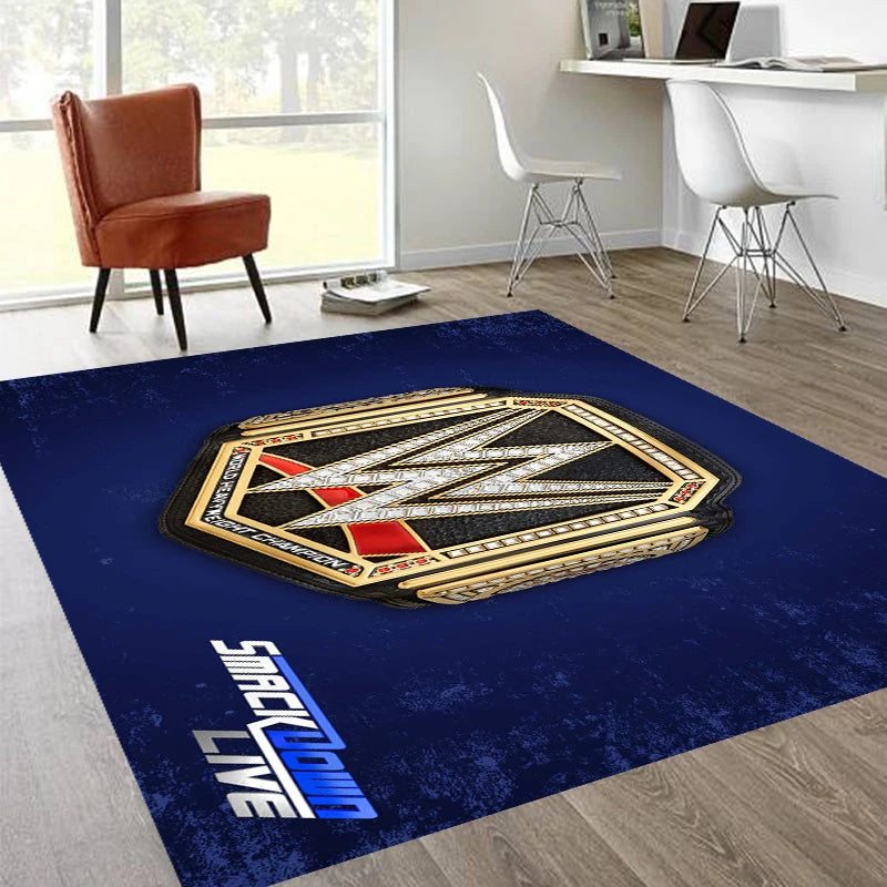 Navak Teppich Wrestling Sports W-Wwe Bedruckter Teppich Rutschfester Teppich Schlafzimmerdekor Teppich für Wohnzimmer Teppich Wohnkultur