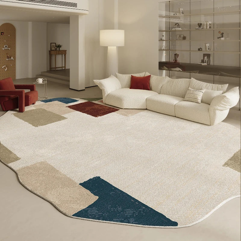 Navak Teppich, unregelmäßige Formen, Wohnzimmer-Dekoration, Teppich, moderner Stil, Teppiche für Schlafzimmer, Zuhause, dicker Plüschteppich, flauschig, weich, Lounge-Bodenmatte