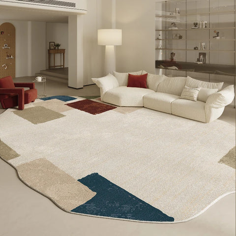 Navak Teppich, unregelmäßige Formen, Wohnzimmer-Dekoration, Teppich, moderner Stil, Teppiche für Schlafzimmer, Zuhause, dicker Plüschteppich, flauschig, weich, Lounge-Bodenmatte