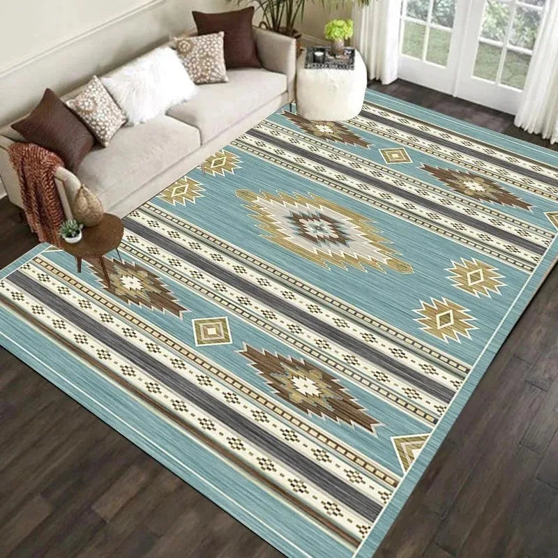 Navak Carpet Nordic Moroccan Carpet Bedroom Living Room Dirt Resistant Carpet Bohemian National Style Home Decor Washroom Floor Mat
