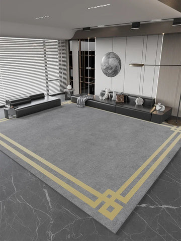 Navak Teppich, leichter Luxus-Studienteppich, großflächiger Teppich im nordischen Stil für Wohnzimmer, minimalistisches Schlafzimmerdekor, Nachttischteppich, waschbare Matte für Zuhause