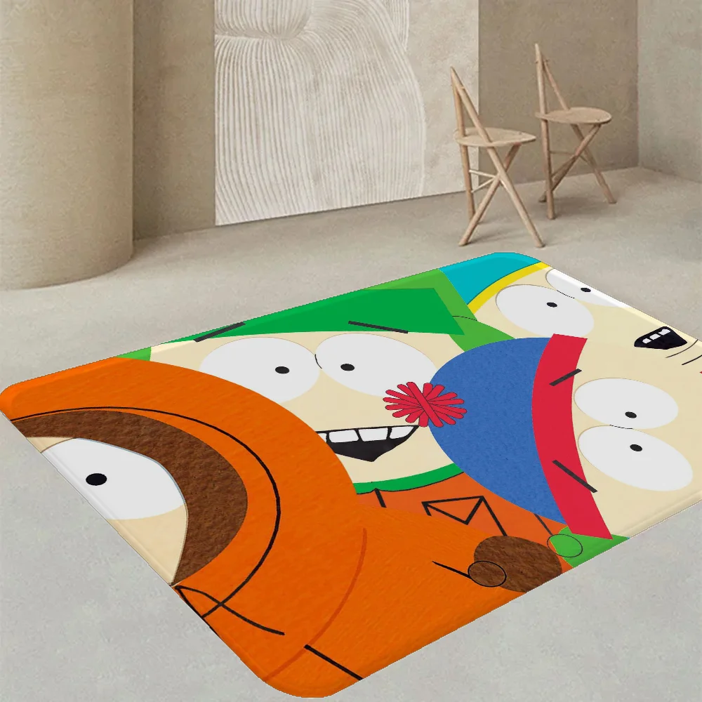 Navak Carpet Amine S-South Cartoon P-Park Fußmatte, waschbar, rutschfest, für Wohnzimmer, Sofa, Stühle, Fußmatte, Küchenfußmatte, Teppich