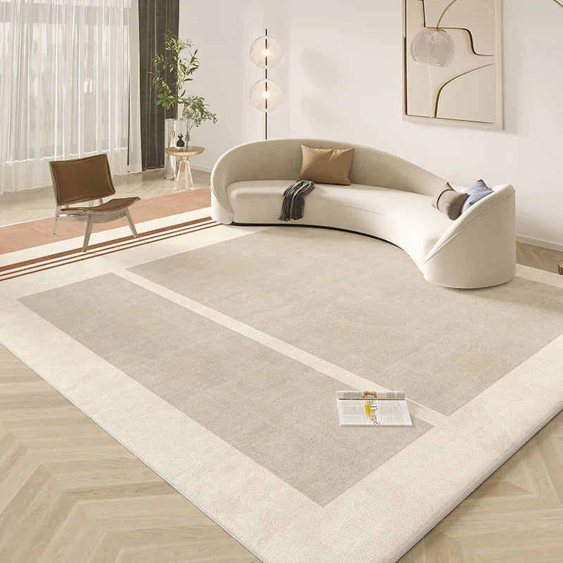 Navak Teppich, Wohnzimmerdekoration im Wabi-Sabi-Stil, Plüschteppich, leichte Luxusteppiche für Schlafzimmer, flauschig, weich, dick, waschbare Bodenmatte