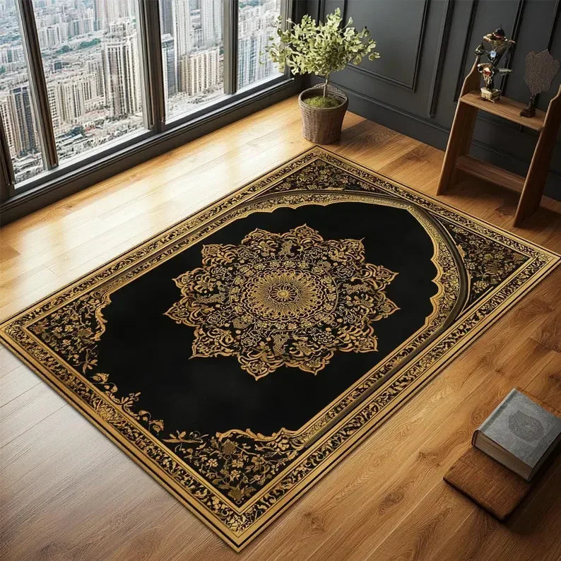 Navak Carpet Exclusive Picks, verbessertes Material, Schlingenflor, eleganter islamischer Gebetsteppich, exquisites Gebet, muslimisches kreatives Geschenk, einfache Aufbewahrung, Heimdekoration