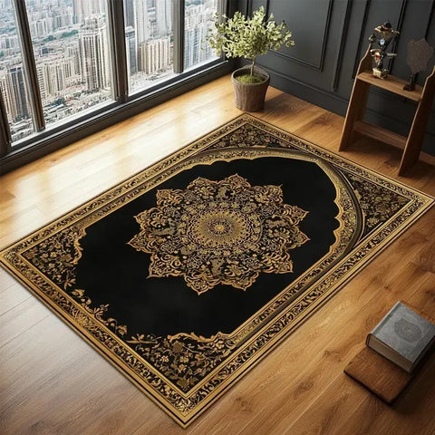 Navak Carpet Exclusive Picks, verbessertes Material, Schlingenflor, eleganter islamischer Gebetsteppich, exquisites Gebet, muslimisches kreatives Geschenk, einfache Aufbewahrung, Heimdekoration