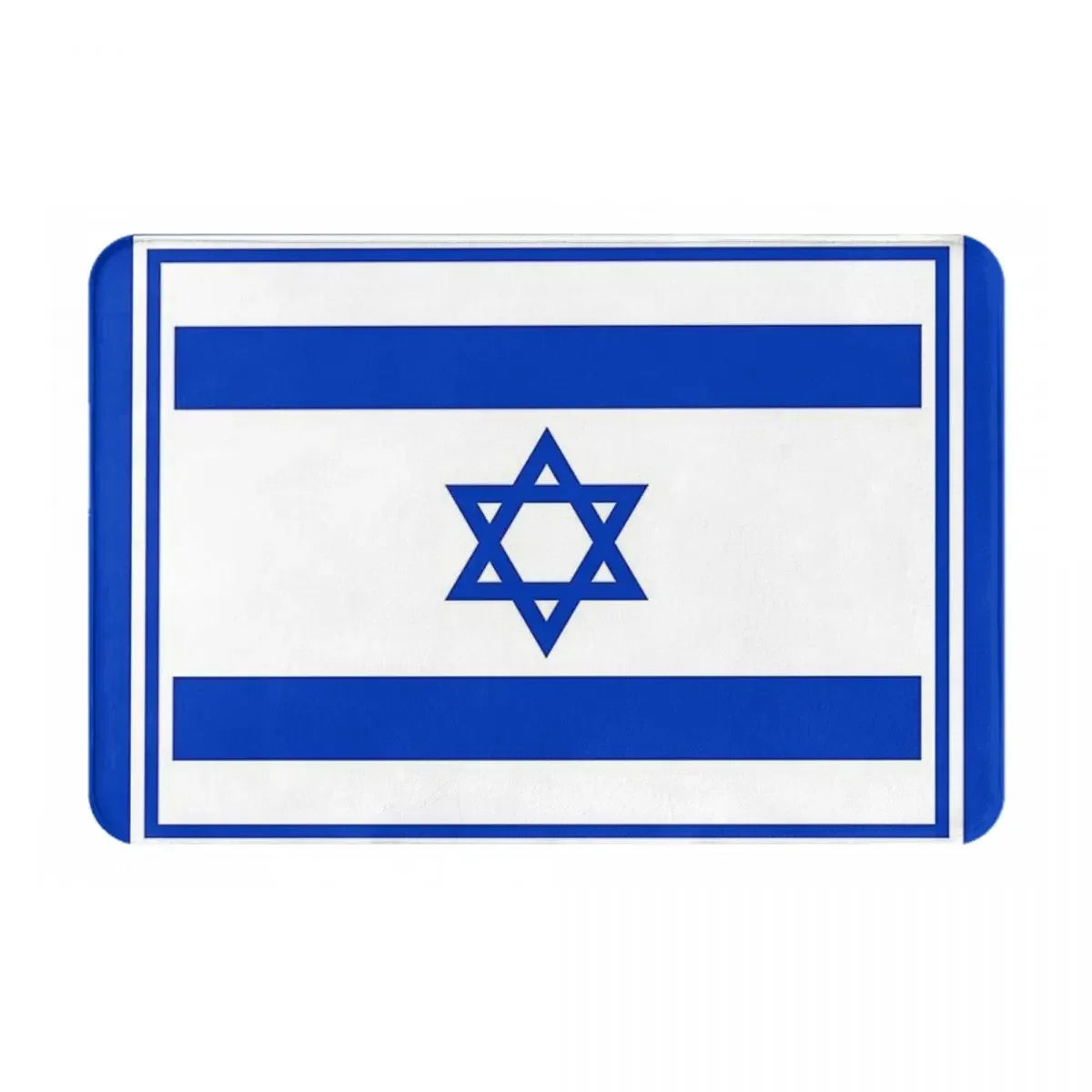 Navak Teppich Israel Flagge Anti-Rutsch-Fußmatte Bodenmatte Sandkratzteppich Teppich für Küche Eingang Zuhause Badezimmer Wohnzimmer Footpad Matten