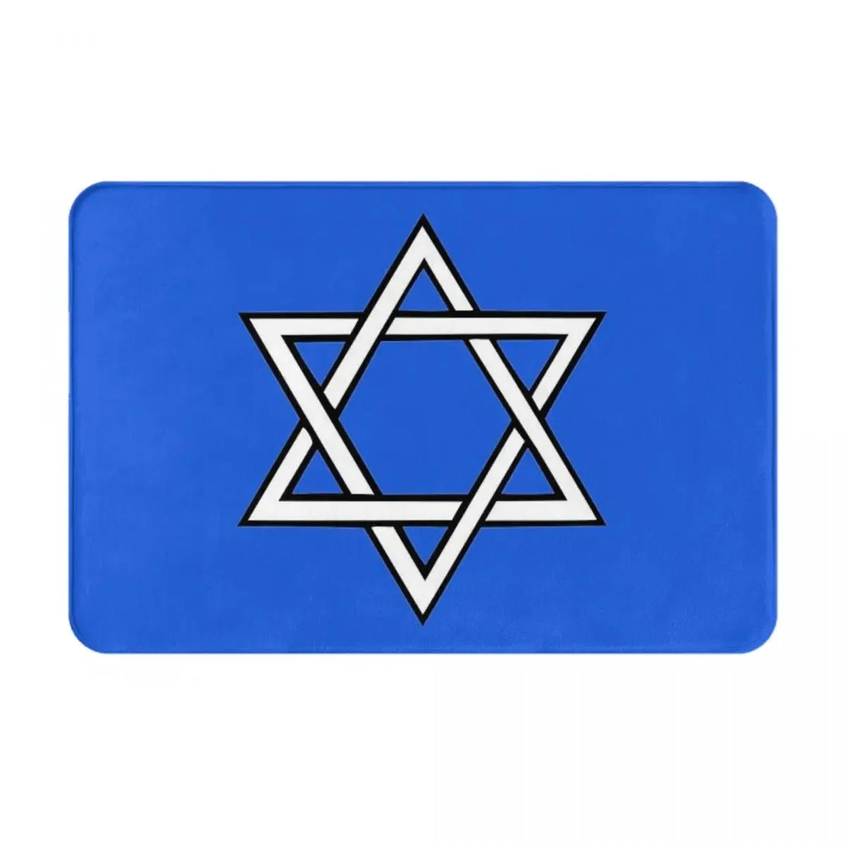Navak Teppich Israel Flagge Anti-Rutsch-Fußmatte Bodenmatte Sandkratzteppich Teppich für Küche Eingang Zuhause Badezimmer Wohnzimmer Footpad Matten