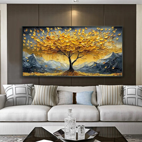 Navak Teppich Abstrakte Baum Wand Kunst Baum Des Lebens Leinwand Malerei Moderne Gold Baum Poster Druck Für Büro Schlafzimmer Wohnzimmer wohnkultur