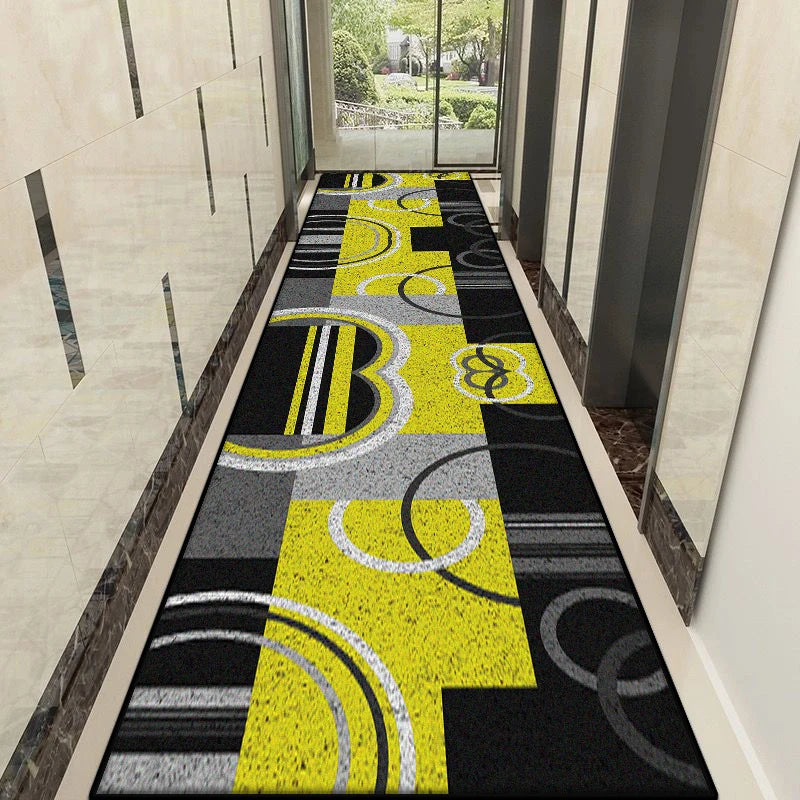 Navak Carpet Nordic Modern Style Lint-free Hallway Rug Customizable Stairs Decoration Long Carpet Antiskid Home Corridor Decor Mat Easy Clean