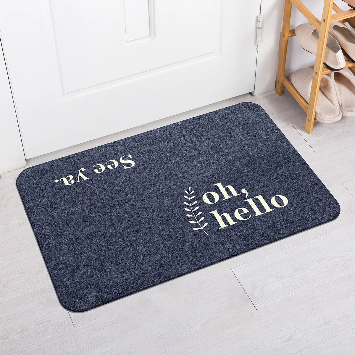 Navak Teppich Eingangsmatte Eingangsmatte Eingangsmatte Toilette Wasserabsorbierende Matte Badezimmer Rutschfest Haushalt Schlafzimmertür Schmutz Stick
