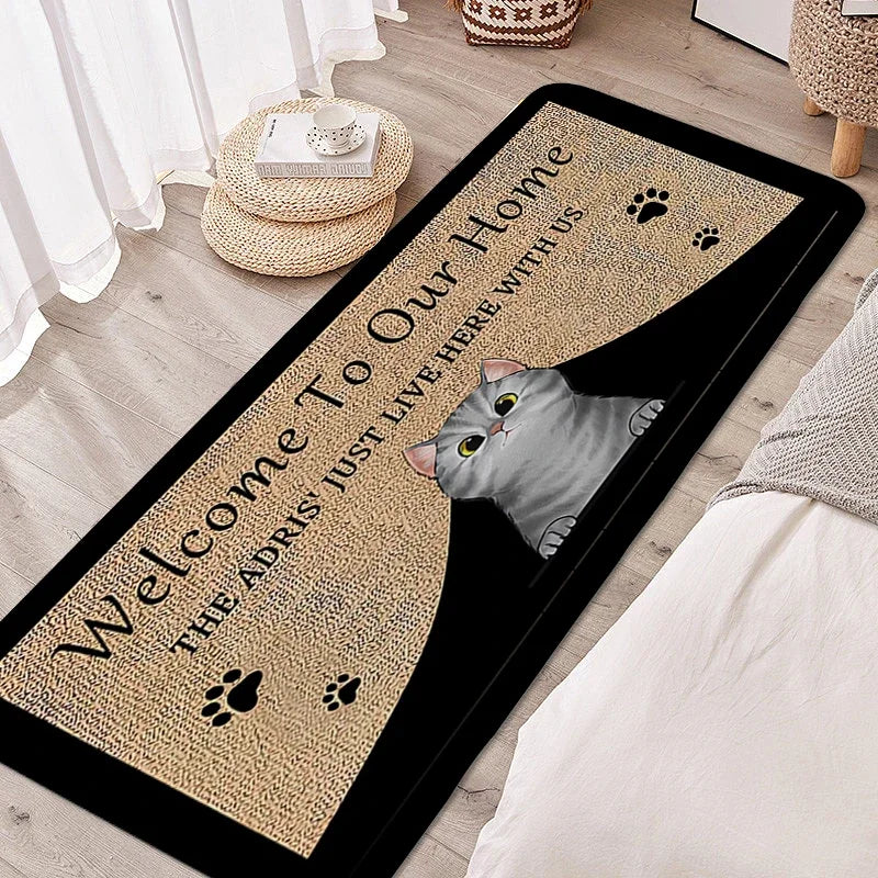 Navak Teppich, Teppich für Schlafzimmer, schöne Fußmatte für Haustiere, Katzen und Hunde, Eingangsbereich, Fußmatte, individueller Wohnzimmer-/Flur-/Badezimmerteppich, Küchenzubehör