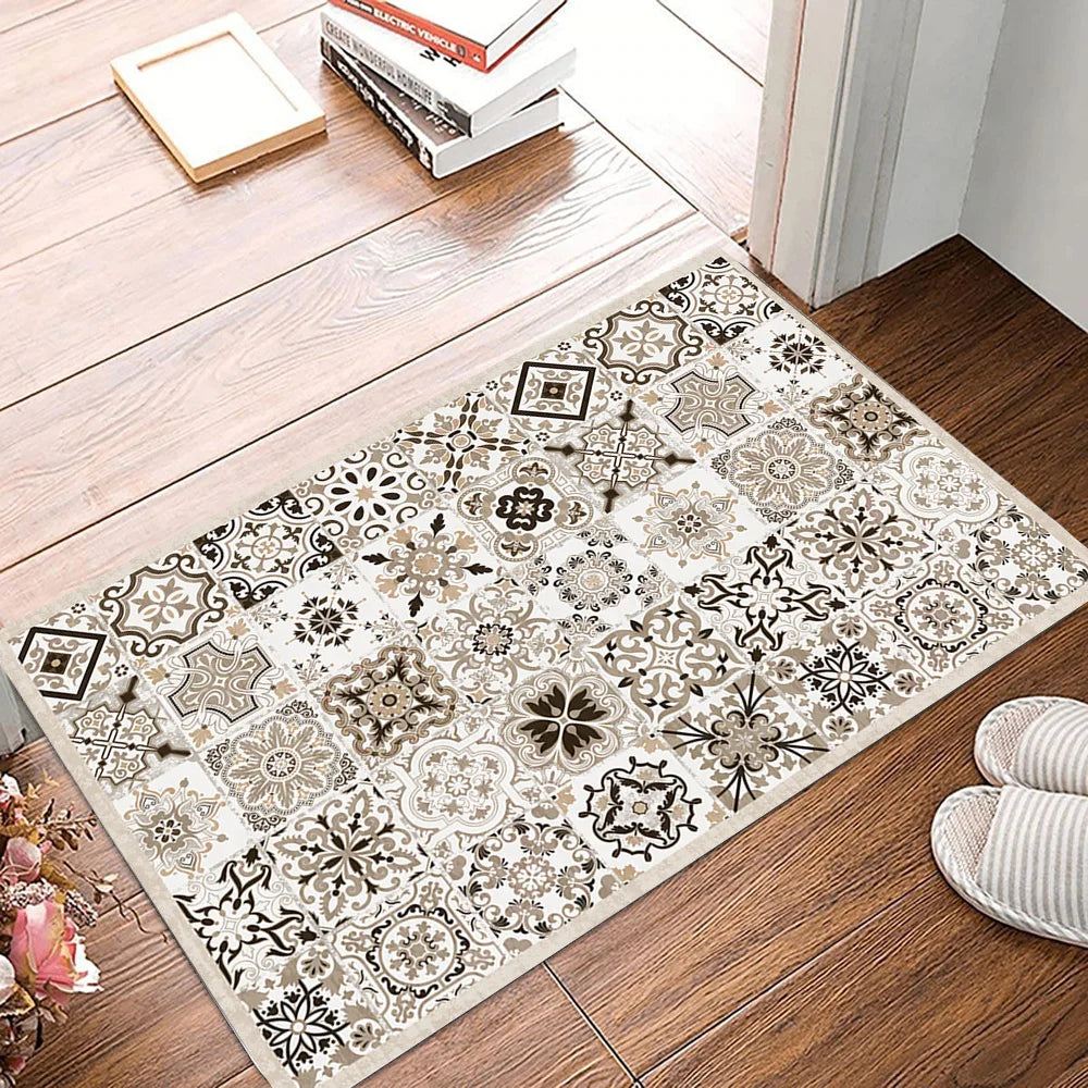 Navak Carpet Exclusive Picks Vintage Persian Style Living Room Carpet Machine Washable Washable Floor Mat Light and Comfortable Bedroom Bedside Rugs