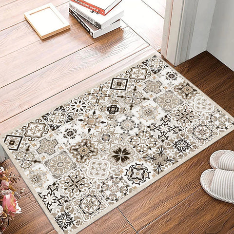 Navak Carpet Exclusive Picks Vintage Persian Style Living Room Carpet Machine Washable Washable Floor Mat Light and Comfortable Bedroom Bedside Rugs