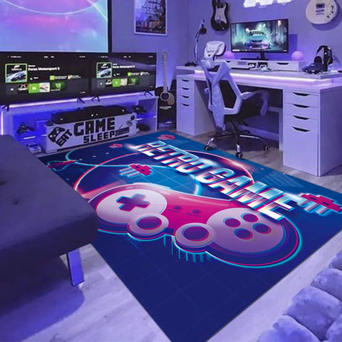 Navak Carpet Exclusive Picks Cyberpunk-Teppich für den Haushalt, Spielautomat, Rennraum, Drehstuhl, rutschfest, schmutzabweisend und pflegeleicht, Heimdekoration