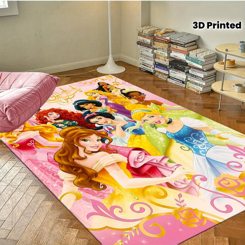 Navak Carpet Daily Picks Disney Princess Portrait Teppich Wohnzimmer Badezimmer Schlafzimmer Bereich Teppich Casual Play 카펫 Matte Badetürmatte Bodenunterlage Spielmatte