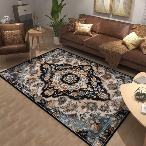 Navak Carpet Bohemia Living Room Rugs Decoration Bedroom Deluxe Anti Slip Floor Mat Large Area Carpet Lounge Rug Persian Carpet Washable