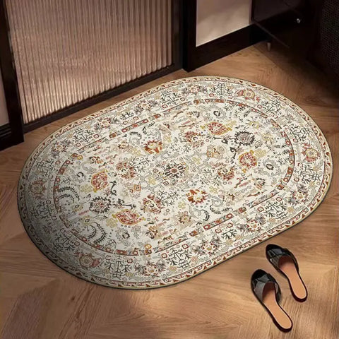 Navak Carpet Exclusive Picks Bohemian Oval Teppich Küche Badezimmer Fußmatte Eingangstürmatte Quadratisch Wohnzimmer Schlafzimmer Bereich Teppich Home Decor