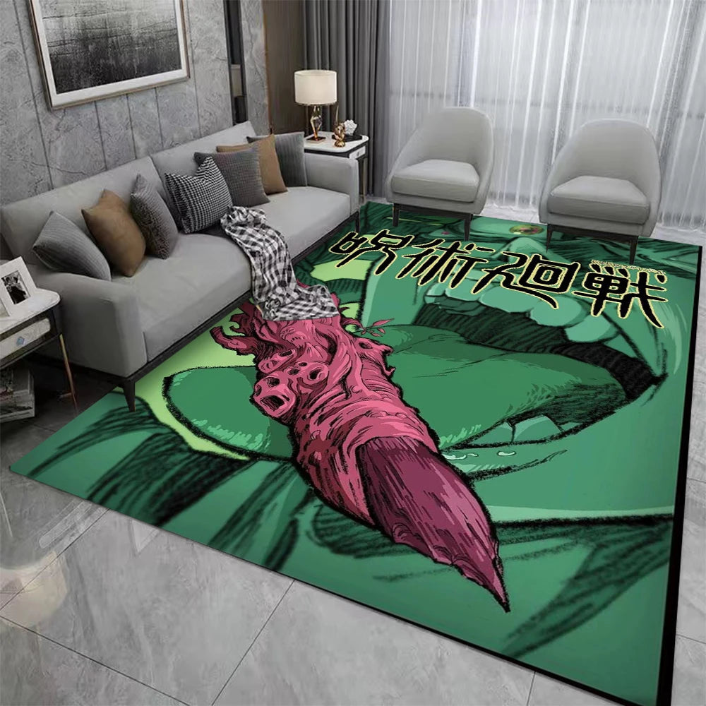 Navak Carpet Jujutsu-Kaisen Carpet for Gaming Room Bedroom Decor Rugs Kid Play Crawling Non-slip Floor Mat Sofa Doormat