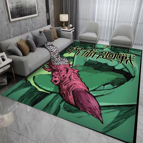 Navak Carpet Jujutsu-Kaisen Carpet for Gaming Room Bedroom Decor Rugs Kid Play Crawling Non-slip Floor Mat Sofa Doormat