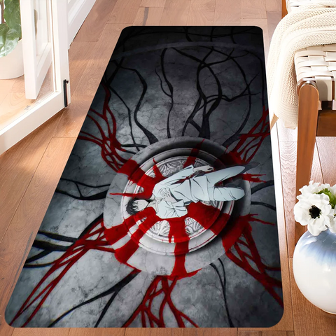Navak Carpet Anime Solo L-Leveling Gaming-Fußmatte für den Eingangsbereich, waschbar, rutschfest, für Wohnzimmer, Sofa, Stühle, Bereichsmatte, Küche, Willkommens-Fußmatte