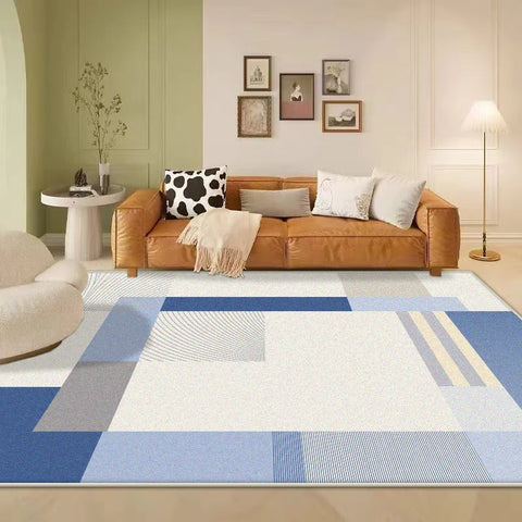 Navak Teppich Modern Ins Große Wohnzimmerteppiche Einfacher Stil Rutschfester Raumdekor Schlafzimmerteppich Weiches waschbares Sofa-Tischset Einfache Reinigung