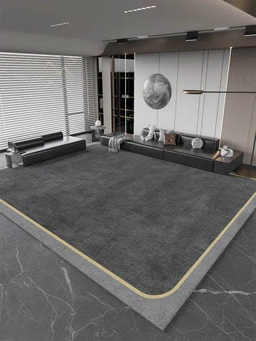Navak Teppich, leichter Luxus-Studienteppich, großflächiger Teppich im nordischen Stil für Wohnzimmer, minimalistisches Schlafzimmerdekor, Nachttischteppich, waschbare Matte für Zuhause