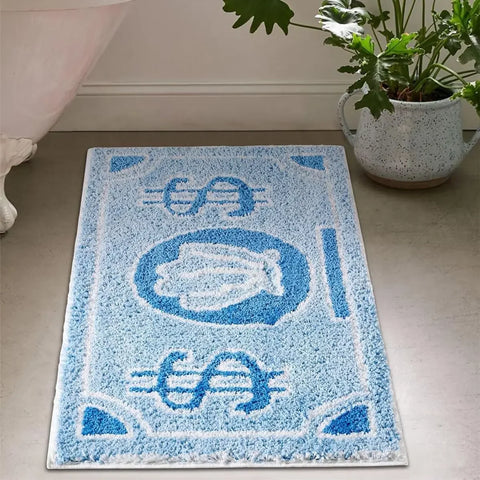 Navak Carpet Exclusive Picks Münz-Kunstkaschmir-Teppich, saugfähig, rutschfest, für Badezimmer, Schlafzimmer, dekorativer Nachttisch, schmutzabweisend, Heimdekoration