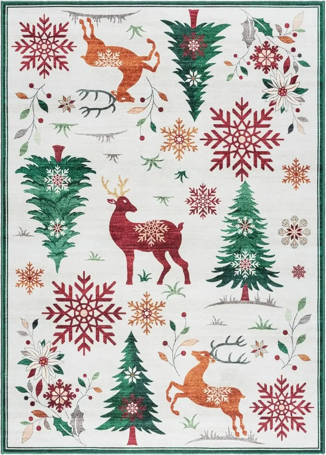 Navak Carpet Exclusive Picks Bohemian Style Loop-Pile Rug - Ultra-Thin, Stain-Resistant, Non-Slip Carpet for Living Room & Office, Soft Floor Mat