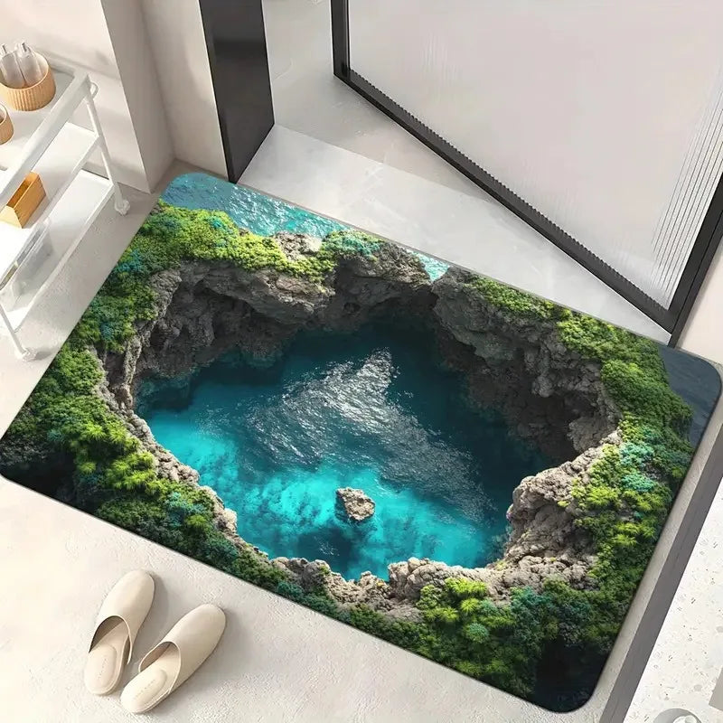 Navak Teppich, Fußmatte für den Eingangsbereich, Ziegelstein, bodenloses Loch, Teppich, 3D-Falle, optische visuelle Illusion, Teppiche, Spielzimmer, Bodenteppichmatte