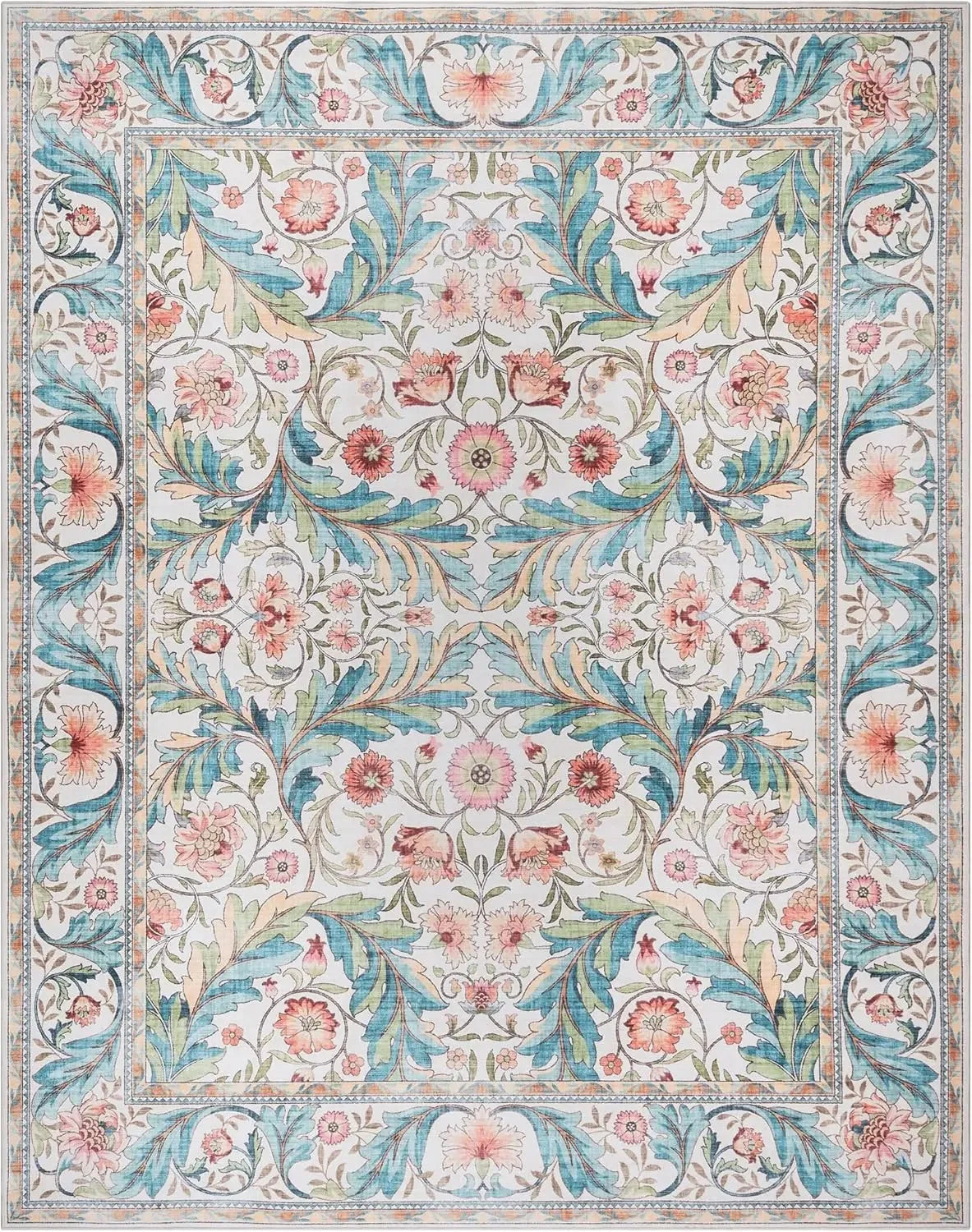 Navak Carpet Exclusive Picks Bohemian Style Loop-Pile Rug - Ultra-Thin, Stain-Resistant, Non-Slip Carpet for Living Room & Office, Soft Floor Mat