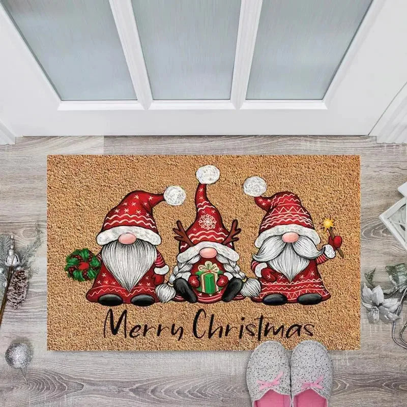 Navak Carpet Exclusive Picks Christmas Welcome Gnome Doormat Indoor Outdoor Entrance Carpet Home Decor Hallway Kitchen Living Room Floor Mat