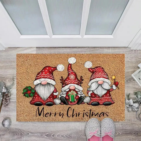 Navak Carpet Exclusive Picks Christmas Welcome Gnome Doormat Indoor Outdoor Entrance Carpet Home Decor Hallway Kitchen Living Room Floor Mat