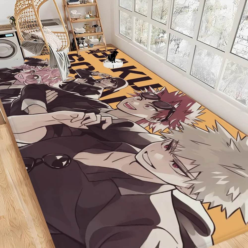 Navak Carpet My Hero Academia Hallway Carpet Retro Multiple Choice Living Room Kitchen Rug Non-Slip Welcome Rug